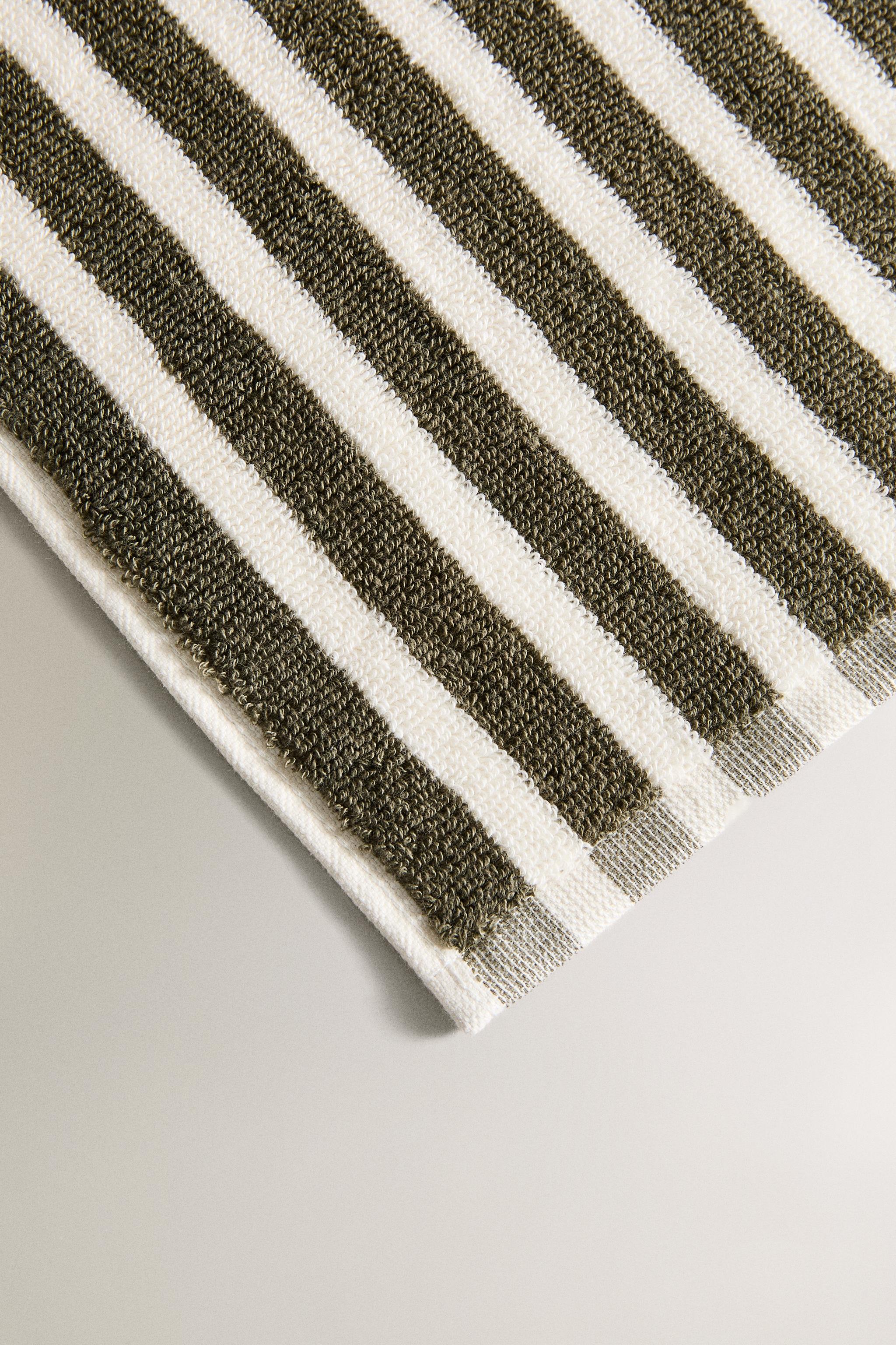 SERVIETTE DE BAIN RAYURES COULEUR